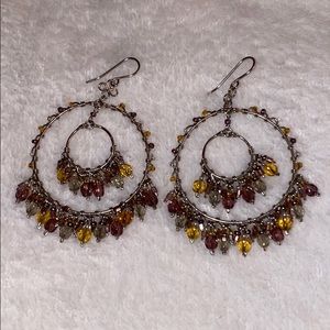 Beaded dangle earrings